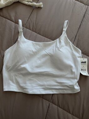 Avia White Cropped Camisole Tank